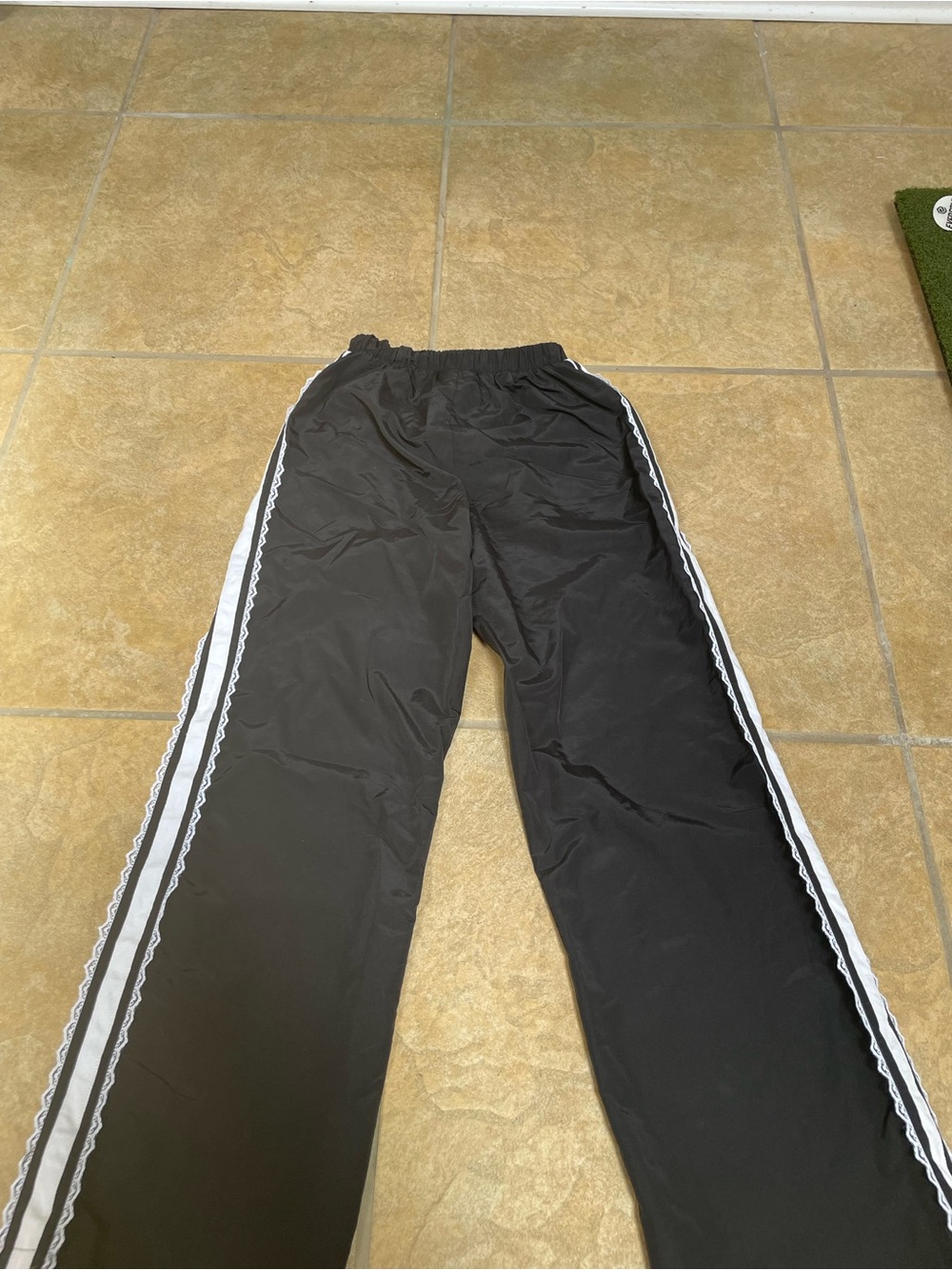 Women’s Track Pants with Cute Lacey White Side Stripes